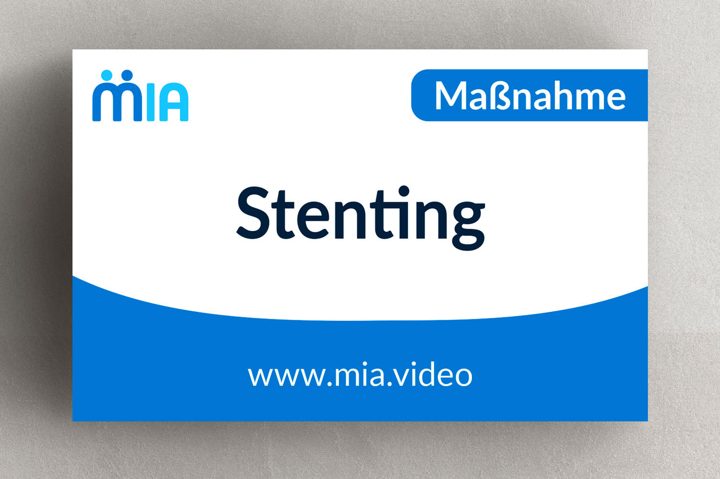 Stenting Maßnahme